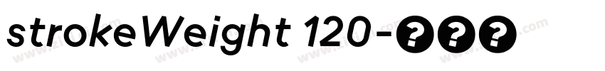 strokeWeight 120字体转换